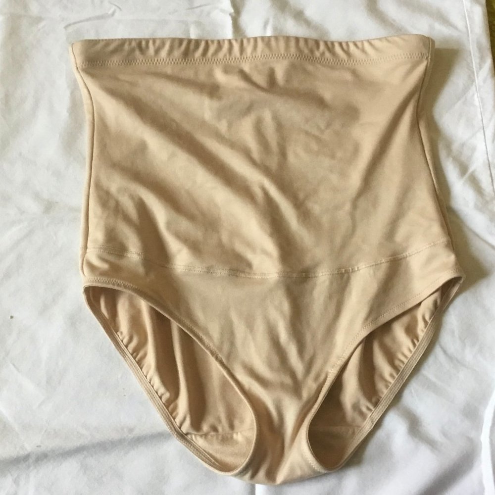 Maidenform High Waist Tummy Control Nude Brief-Sz L